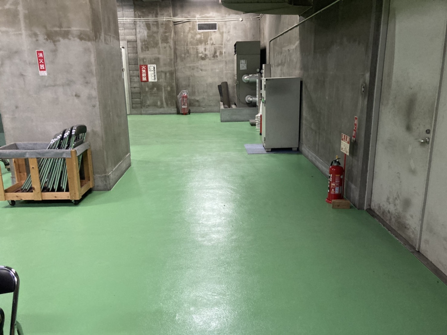 某ビル塗床補修工事　完成